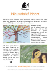 Sheeque nieuwsbrief maart 2019